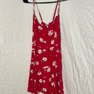 Forever 21 red floral dress